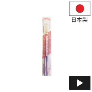 ほんとうにすべらないお箸 大人用 23cm つき パープル 箸職人が作る塗り箸 日本製 食洗器可 ST-R04 藤栄(FUJIEI)｜n-tools