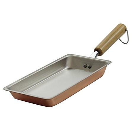【廃】卵焼キ 銅フライパン ガス火専用 一気ニ巻ケル 玉子焼キ器 銅職人 日本製 HB-1378 パ...