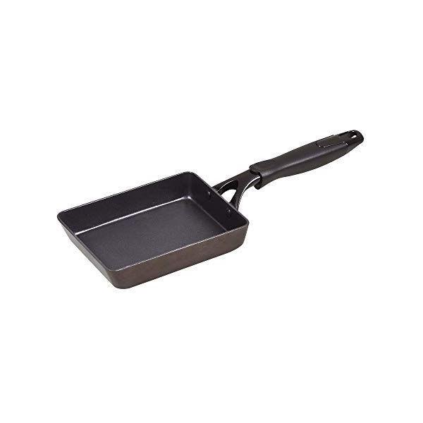 【廃】玉子焼き器 ブラック 13×18cm ダイヤモンドコート ガスコンロで安定 HB-4338 パ...