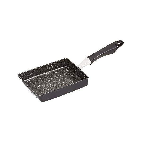 (欠品)メガマーブル 玉子焼き器 ブラック 13×18cm IH対応 HB-4374 パール金属