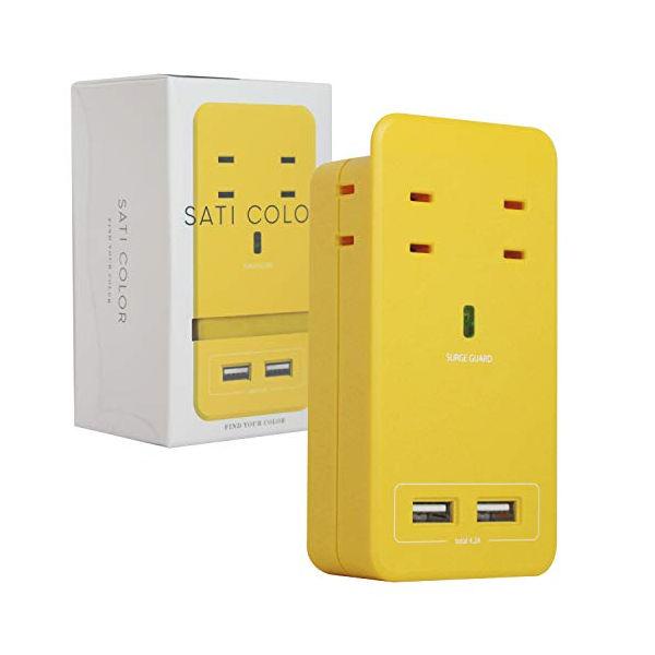 Fargo SATI COLOR 充電器 電源タップ スマホ USB 急速充電 4.2A AC4口 ...