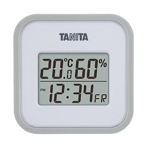 タニタ(TANITA) デジタル温湿度計 置き掛け両用タイプタイプ/マグネット付 グレー TT-558-GY｜n-tools