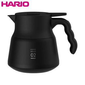 HARIO V60保温ステンレスサーバー PLUS 600 ブラック 2〜5杯用 VHSN-60-B ハリオ D2308｜n-tools