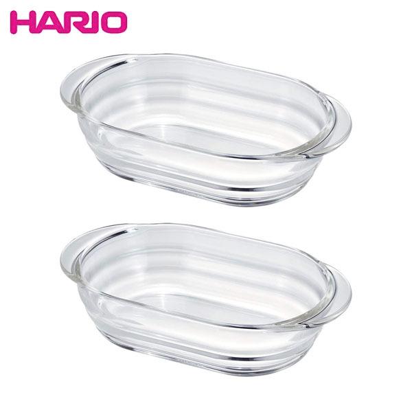 HARIO 耐熱ガラス製グラタン皿 2個セット 日本製 HGZO-1812 ハリオ