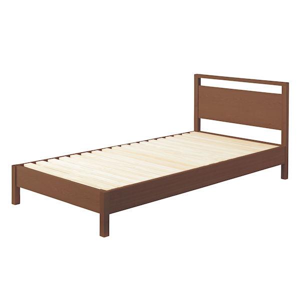 シングルベッド ブラウン (品番：B-32BR)(L-1)荷姿3辺計223cm 東谷