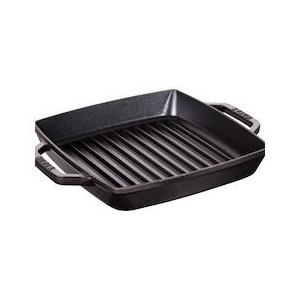 STAUB(ストウブ) ピュアグリルスクエア 28cm ブラック 40511-683-0 品番：AGLA804 ZZED｜n-tools