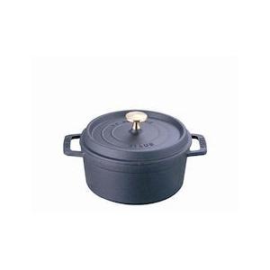 STAUB(ストウブ) ピコ・ココットラウンド 24cm ブラック 40500-241 品番：RST3408 ZZED