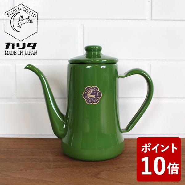 【廃】特約店限定 月兎印×カリタ コラボカラー スリムポット 0.7L オリーブグリーン 野田琺瑯 ...