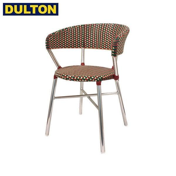 DULTON Aluminum roundish chair Red/Green ガーデンチェア (...