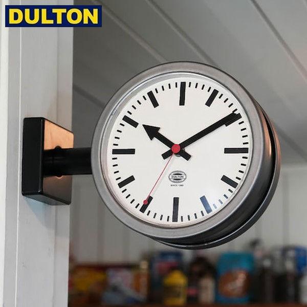 DULTON ダブルフェイスクロック 170D2 マットブラック (品番：YR-0643MBK) D...