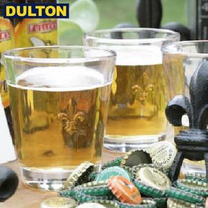 DULTON グラスカップ フルール ド リス 300mL GLASS CUP FLEUR DE LIS (品番：S315-21) ダルトン インダストリアル アメリカン ヴィンテージ 男前｜n-tools