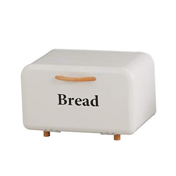 (長期欠品中、予約販売)アビテ ボワット ボックス ブレッド缶 アイボリーブレッドケース 食パン入れ...
