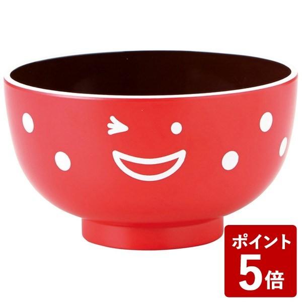 (在庫限り)ノーティ キッズ 汁椀 レッド T-46523 竹中))