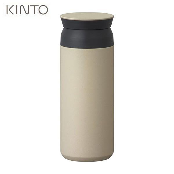 KINTO TRAVEL TUMBLER 500ml サンドベージュ 真空二重構造 保温保冷効果 2...