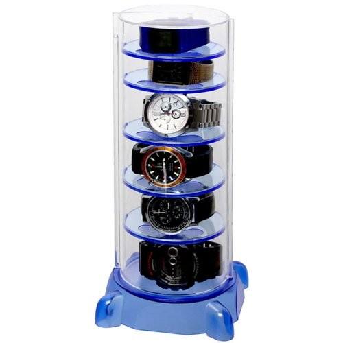 シンコハンガー　腕時計　コレクションケース　コレクトタワー　ブルー