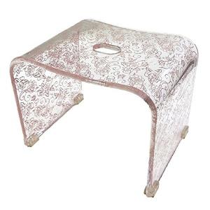 センコー クリアローズ バスチェア ピンク