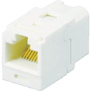 カテゴリ6A JJアダプタ（RJ45中継用ジャック） オフホワイ パンドウイット CC6X88IW-6260｜n-tools