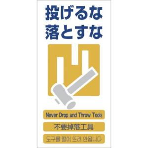 グリーンクロス グリーンクロス 4ヶ国語入り安全標識 投げるな落とすな GCE‐11 300 x 1 x 600 mm 1146-1113-11