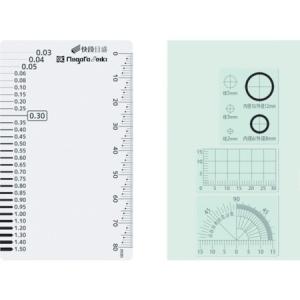 SK クラックメジャー快段目盛クリア CMCKD｜n-tools