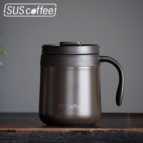 SUS coffee thermo mug ブラウン サーモマグカップ IGS-008-03 サスコ...