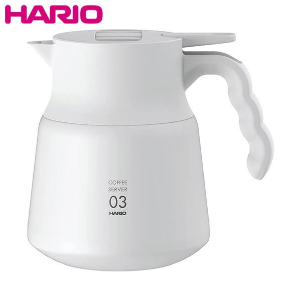 HARIO V60保温ステンレスサーバー PLUS 800 ホワイト 2〜6杯用 VHSN-80-W...