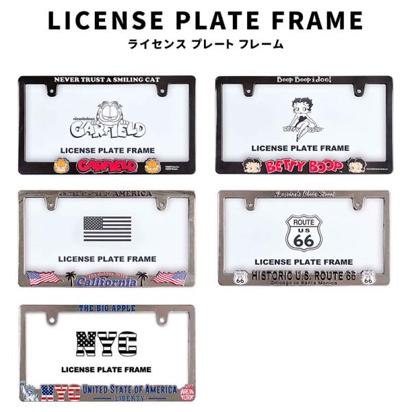 LICENSE PLATE FRAME ライセンス プレート フレーム GARFIELD Betty...
