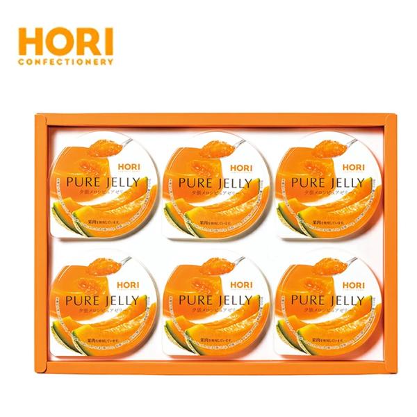 【まとめ買い】 TVで紹介 ホリ 夕張メロンピュアゼリー 6個 HYPJ6 倉出 ご当地  ギフト ...