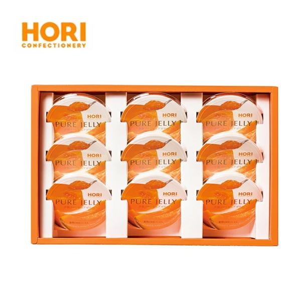 【まとめ買い】 TVで紹介 ホリ 夕張メロンピュアゼリー 9個入 HYPJ9 倉出 ゼリー  お中元...