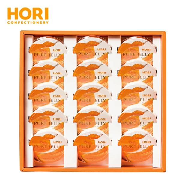 【まとめ買い】 TVで紹介 ホリ 夕張メロンピュアゼリー 15個入 HYPJ15 倉出  1個 お中...