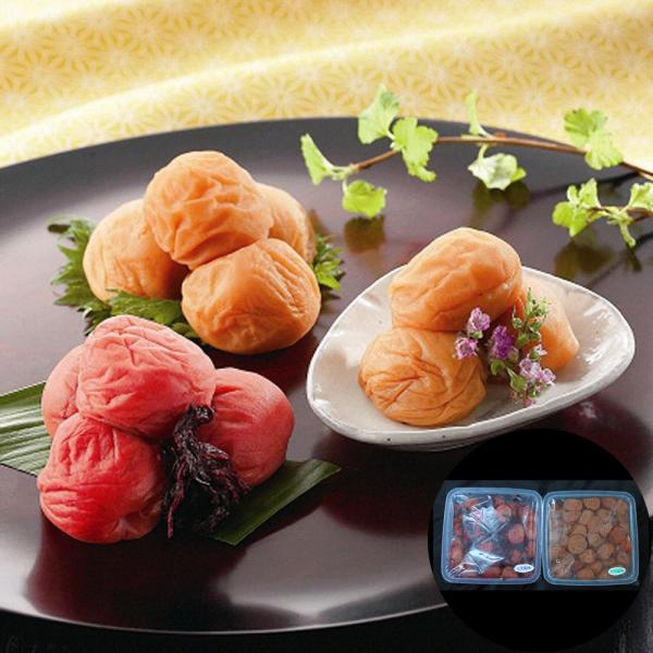 和歌山 紀州梅干 2種詰合せ (昔風味 うす塩味) 各1kg  お中元 お歳暮 母の日 父の日 内祝...