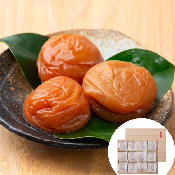 和歌山 紀州南高梅 石神の梅干 (うす塩味梅) 12粒 (240g) 木箱入り  お中元 お歳暮 母...