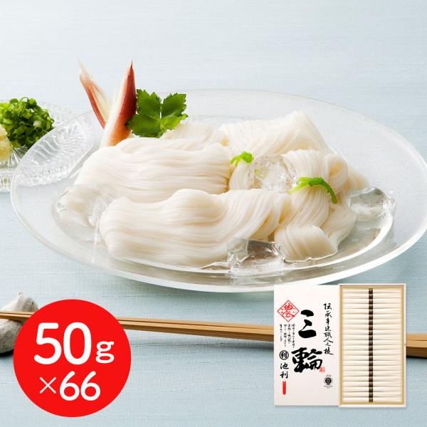三輪素麺 50g×66 そうめん ギフト お中元 お歳暮 プレゼント 送料無料  奈良 シイレル