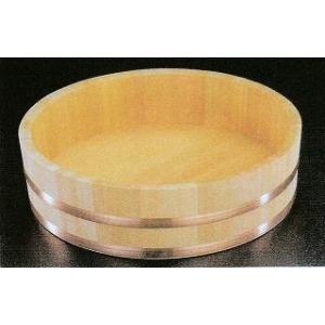寿司桶　飯台 椹　半切 飯切  業務用　銅タガ 54cm　サワラ