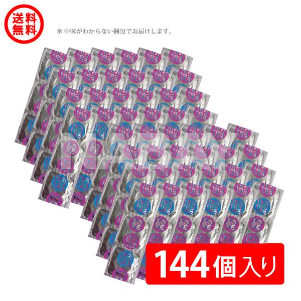 ポスト投函/LOVE＆SKIN ラブアンドスキン ゼリー加工 コンドーム 業務用 144個入り(箱な...
