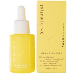 Skinimalist スキニマリスト  グラナアンプル 30ml　プラセンタ発酵液をベースに 次世代レチノールを高配合したプレミアムな美容液｜nabike