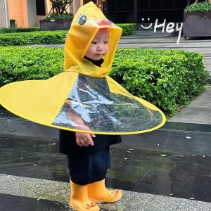【子供用】アヒルデザインUFOレインコート|キ...の詳細画像2