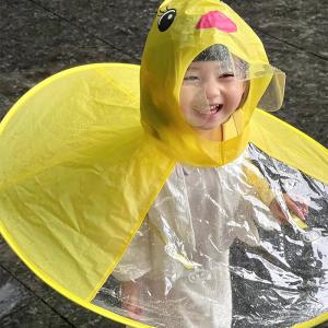 【子供用】アヒルデザインUFOレインコート|キ...の詳細画像3