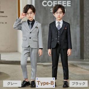 子供スーツ 5点セット フォーマル 男の子 ス...の詳細画像3