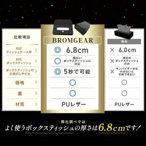 箱ごと入る 車用ティッシュケース ティッシュカ...の詳細画像3