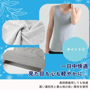 ナベシャツ 胸つぶし タンクトップ ブラック ...の詳細画像4