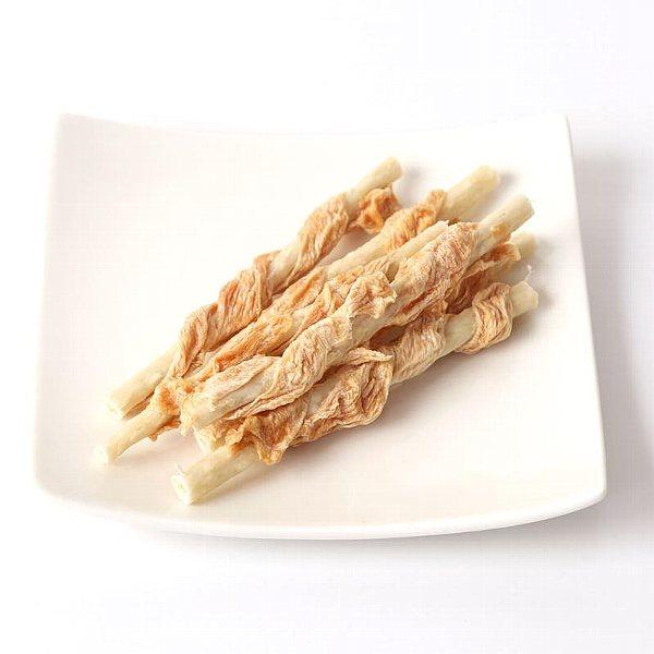 最短賞味2027.1・アイファクトリー おやつ職人さん ササミ巻きガム8本 犬用おやつ愛媛県産松山鶏...