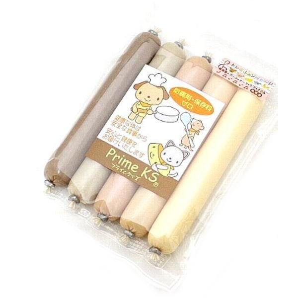最短賞味2026.12・プライムケイズ ドレミふぁソーセージ（5本入） 犬猫用おやつ トッピング さ...
