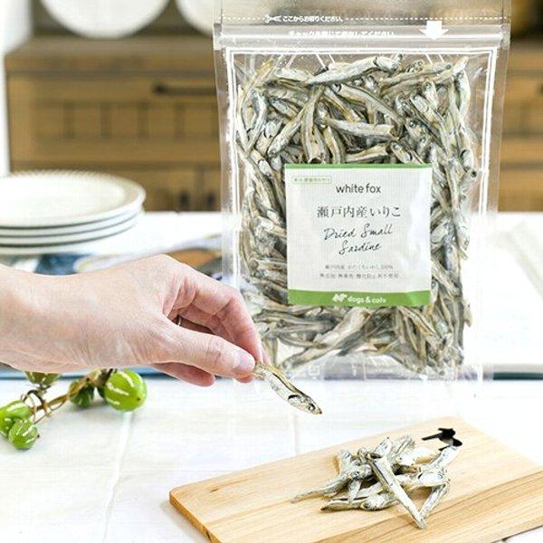 最短賞味2026.7・ホワイトフォックス 瀬戸内産いりこ 80g 犬猫用おやつ 国産 かたくちいわし...
