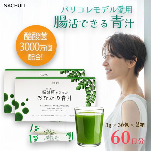 酪酸菌が入ったおなかの青汁　60日分　2箱セット