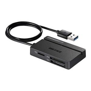 BUFFALO USB3.0 マルチカードリーダー スタンダードモデル ブラック BSCR108U3BK｜nacio-life