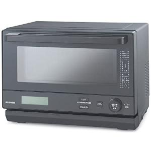 アイリスオーヤマ 過熱水蒸気 オーブンレンジ スチーム調理 18L 角皿式 フラットテーブル ヘルツフリー 全国対応 時短ブースト レンジ~90