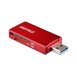 BUFFALO USB3.0 microSD/SDカード専用カードリーダー レッド