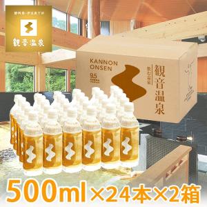 観音温泉 飲む温泉 ミネラルウォーター 500ml×24本 備蓄用