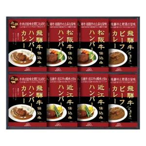 飛騨高山ファクトリー 松阪牛・近江牛・飛騨牛仕込みハンバーグ＆カレー詰合せ 食品 内祝い 結婚内祝い 出産内祝い おしゃれ 贈り物 ギフト｜nacole