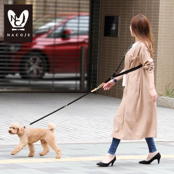 お名前無料刺繍 ショルダーリード 首輪 セット おしゃれ 革 名前入り 犬 犬用 小型犬 中型犬 多...